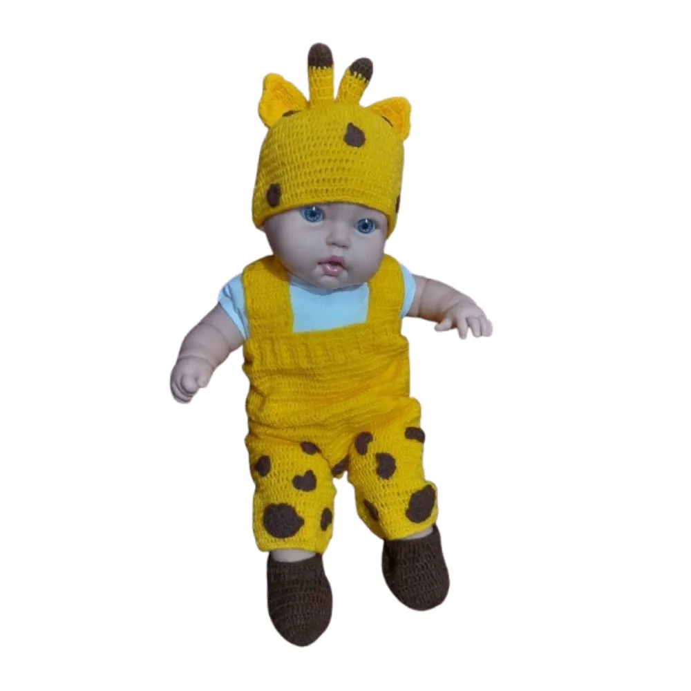 Fantasia de Girafa em Crochê para Bebês