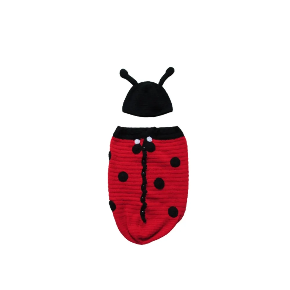 Casulo Newborn Joaninha em Crochê para Bebês