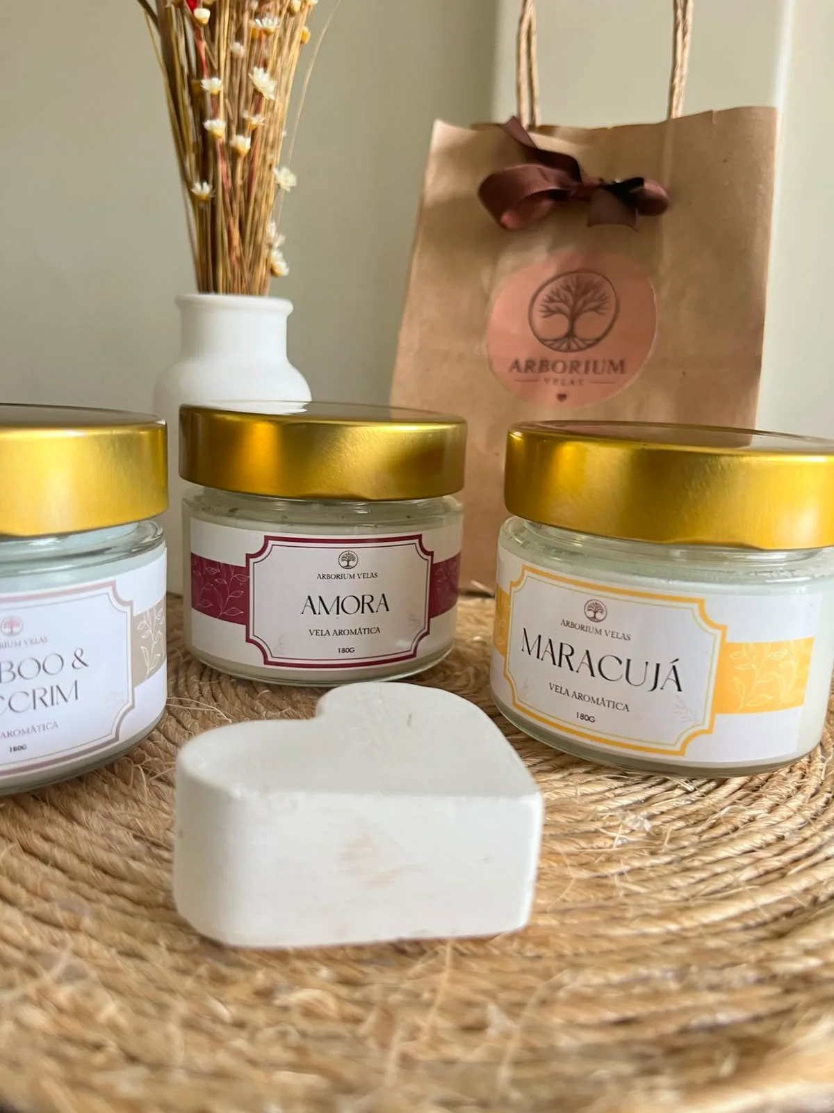 Vela aromática artesanal TAM G