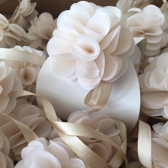 50 Caixas P Bem Casados com Flor