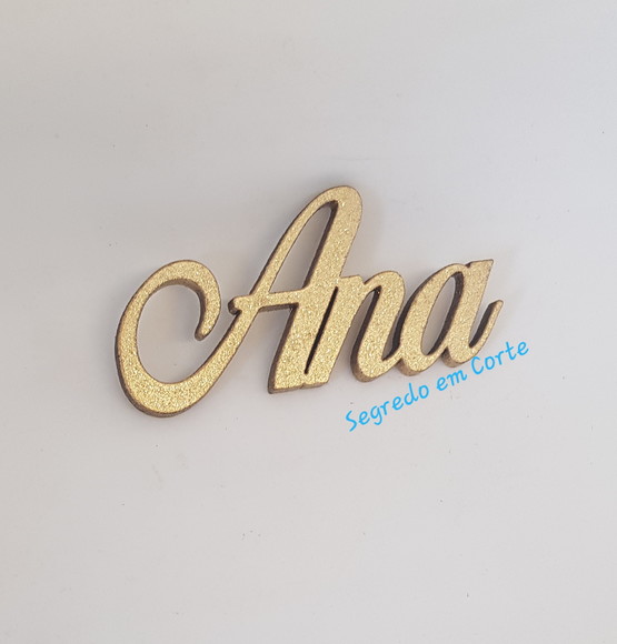Nome em mdf Pintado - 3cm