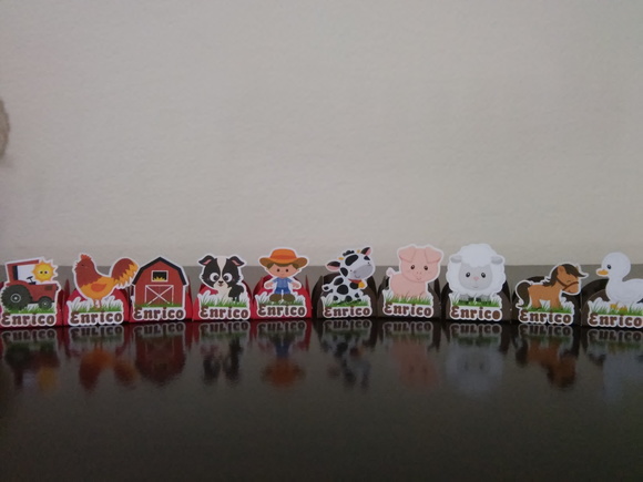 100 forminhas fazendinha