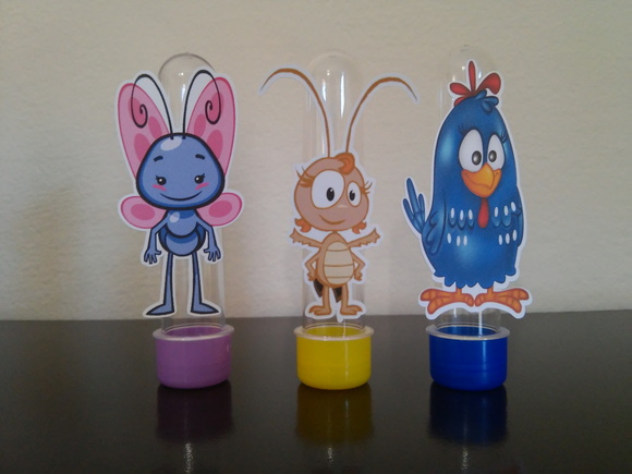 Tubete Galinha Pintadinha 3D 13cm