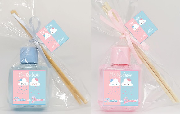 Aromatizador Lembrancinha Chá Revelação Chuva de Amor