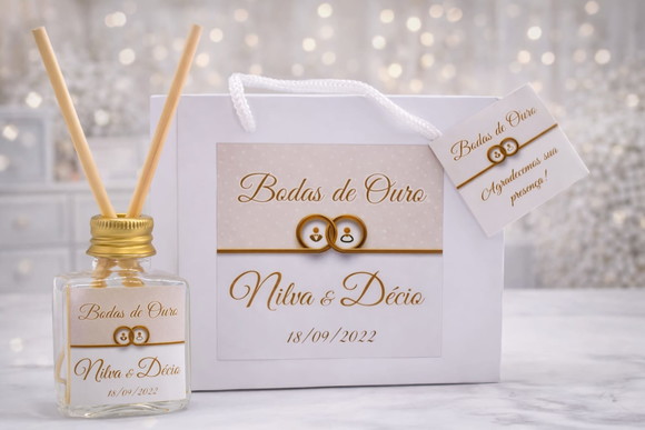 Kit Aromatizador Luxuoso /casamento/bodas de Ouro