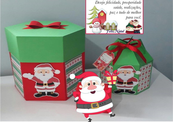 Arquivo de Corte Caixa p/ Mini Panetone e Panetone de 400g