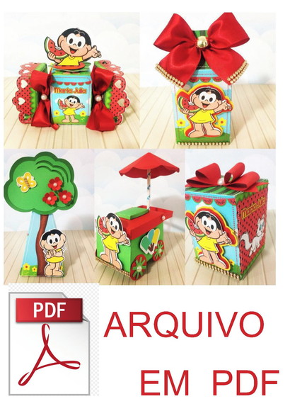 ARQUIVO DE CORTE KIT FESTA DIGITAL EM PDF MAGALI