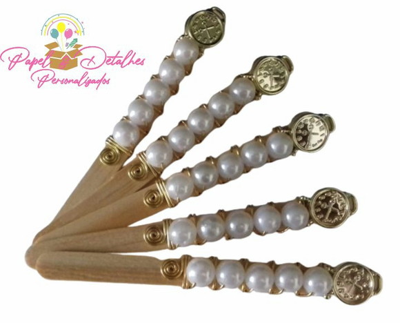 Palitos Bordados Alice e Cinderela Luxo