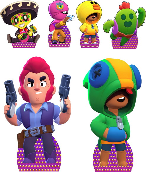 Kit Display Brawl Stars- mdf