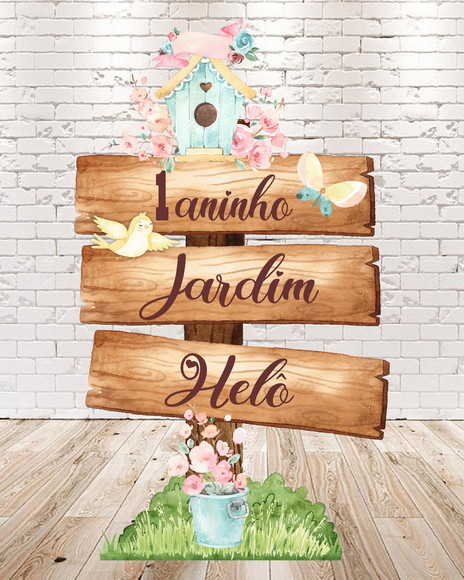 Placa Personalizada Jardim Encantado