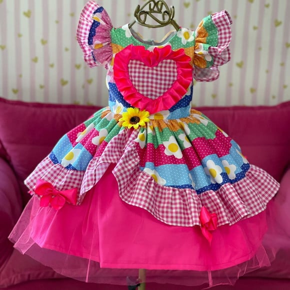 Vestido Junino Infantil
