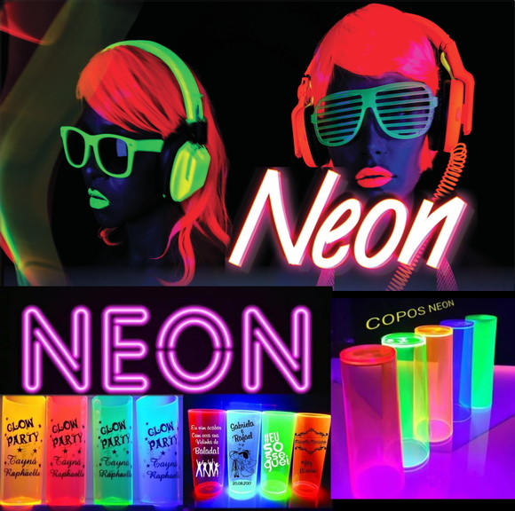 68 Copo Long Drink Neon Personalizado 01 Cor