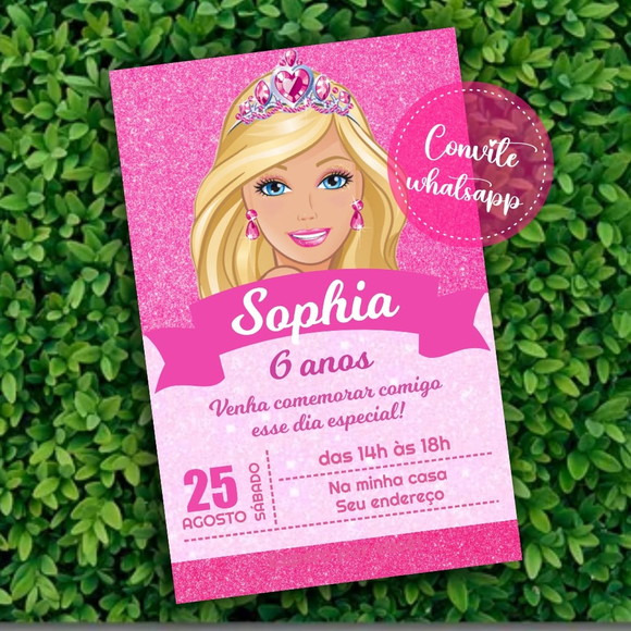 Convite Digital Barbie 05