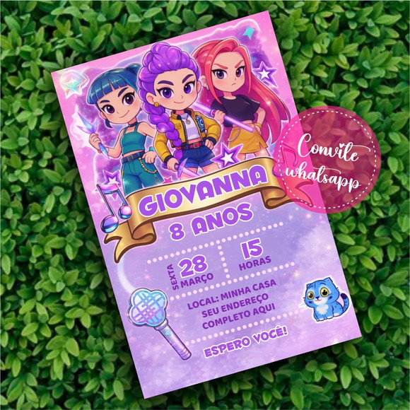 Convite Digital Guerreiras do Kpop 02