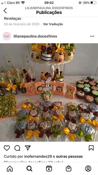 Kit de Doces Personalizados Safari