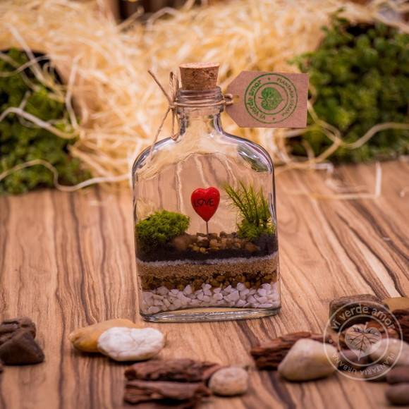 Terrário Garrafinha Love P227
