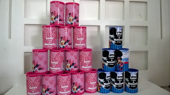 Cofrinho Minnie e Mickey