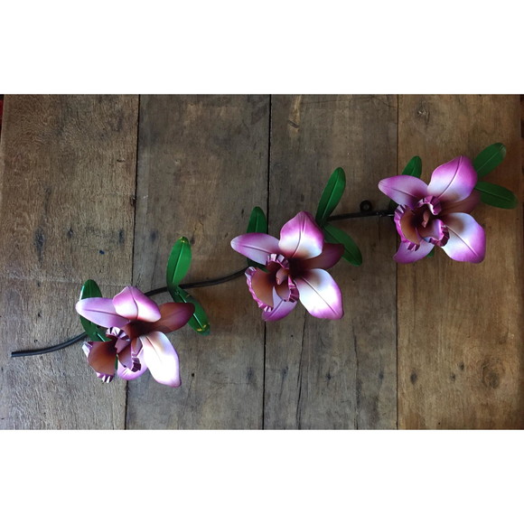 Decoração de Parede para Sala Varanda em Ferro Arabesco Flor