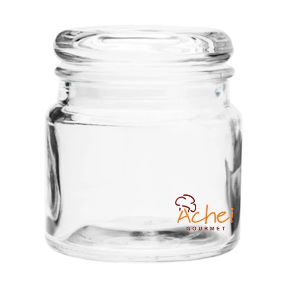 Pote de Vidro Hermético com Tampa Vidro 140ml - 12 Unidades