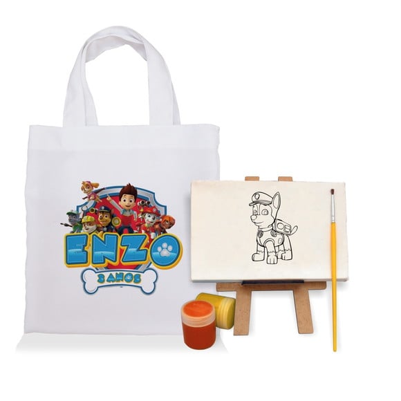 Kit de Aniversário para Pintar - Tema Patrulha Canina