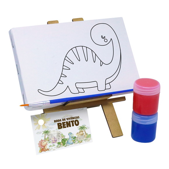 Lembrancinha para Aniversário Kit Pintura Dinossauros