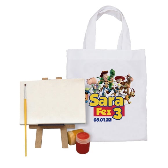 Kit para Pintura Sacolinha com Tela Lisa - Toy Story