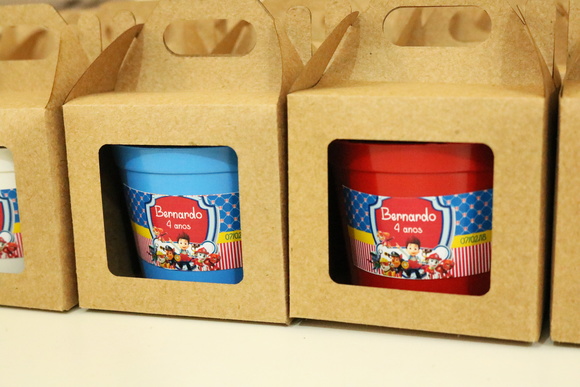 Lembrancinha Aniversario Cultivo Kraft Visor - Canina