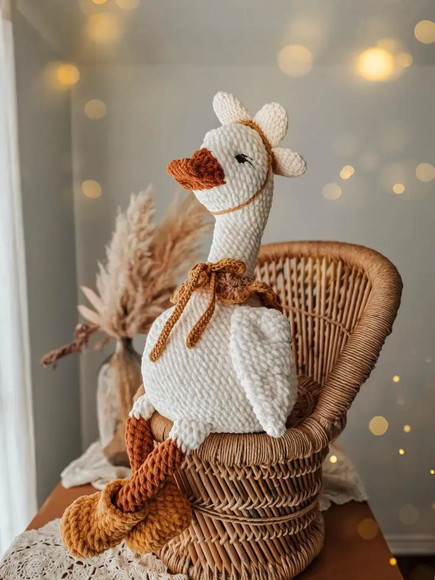 Receita Ganso Amigurumi