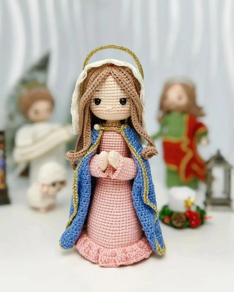 Receita Santinha Amigurumi