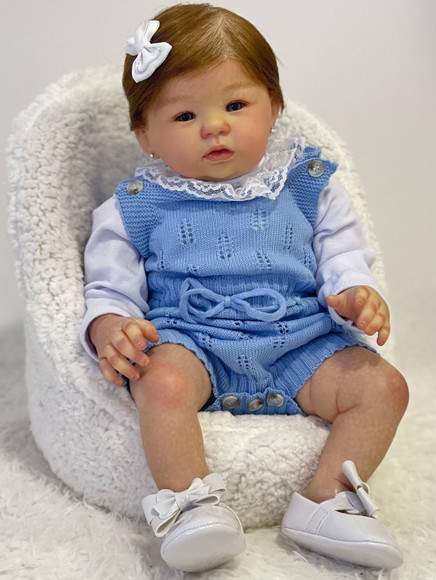 Bebê Reborn Menina Hiper Realista Toma Banho