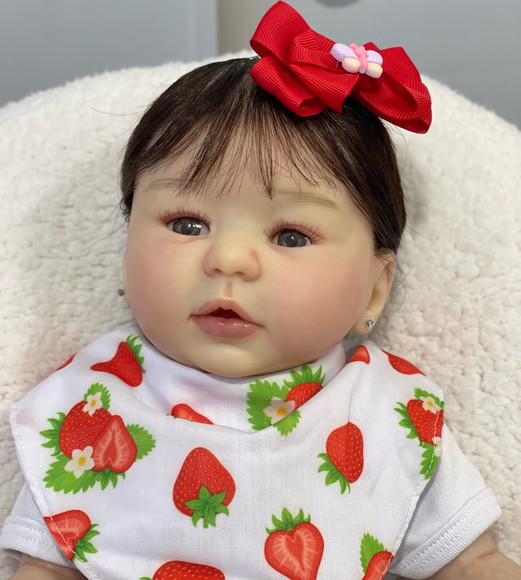 Bebe Reborn Princesa Banho Silicone Mama e Faz Xixi