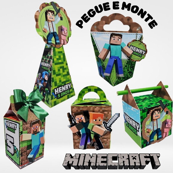 Kit Pegue e Monte Minecraft