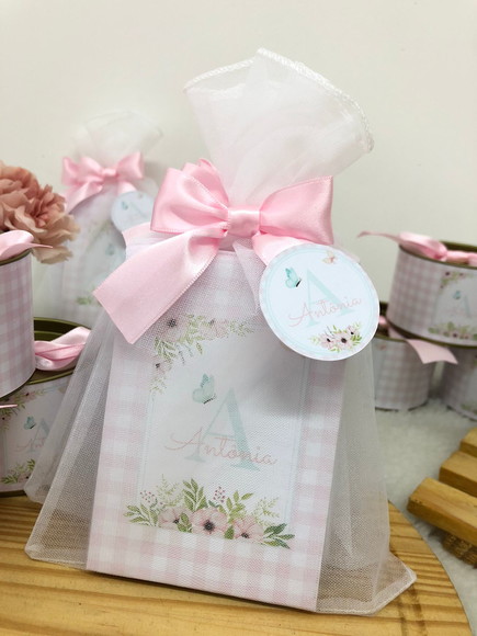 Lembrancinha Bloco de Notas Organza