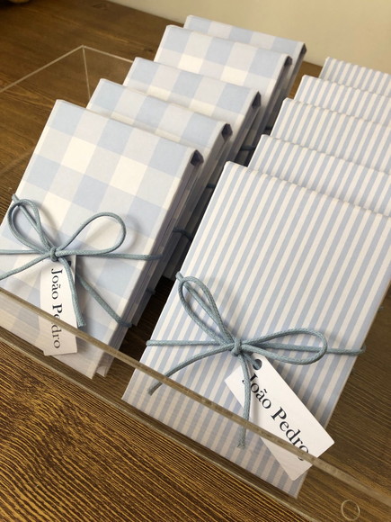 Lembrancinha Bloco de Notas Personalizado - Kit 20 Unids.