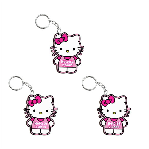 Chaveiro de Lembrança Infantil Hello Kitty