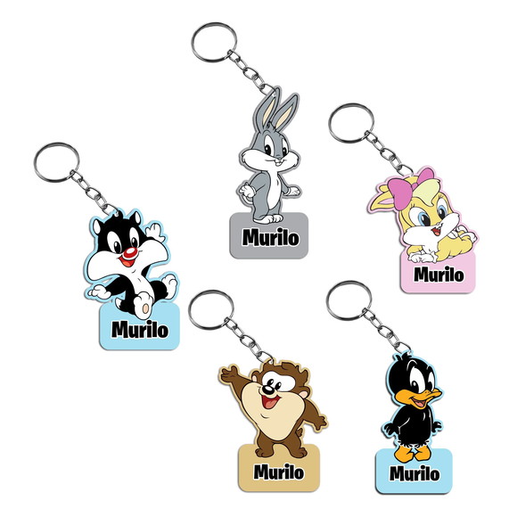 Chaveiro Lembrança Personalizado Baby Looney Tunes Baby