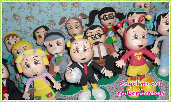Kit festa turma do Chaves em e.v.a (kit 1)