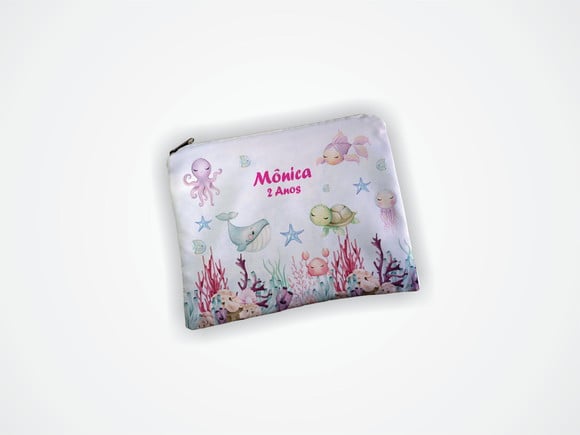 Necessaire 19x13cm Fundo do Mar