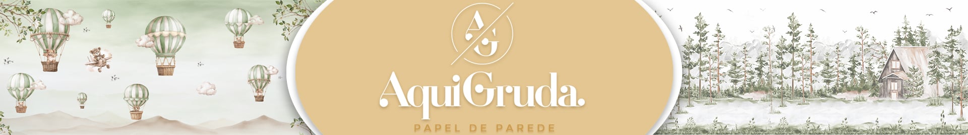 Aqui Gruda Papel de Parede