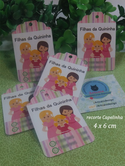 100 Tags Personalizadas 4 x 6 cm