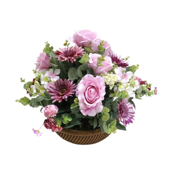 Arranjo Cesta de Rosas e Gerberas