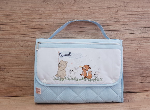 Trocador com Bolsos Porta Fraldas