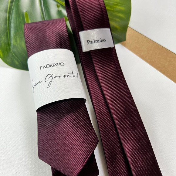Gravata Padrinhos Ameixa