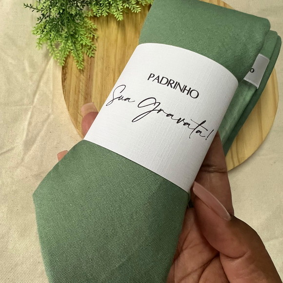 Gravata Padrinhos Verde Oliva