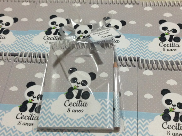 Bloquinho Panda c/ Mini Lapis