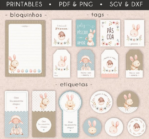 COMPRE 1 LEVE 5 - ARQUIVO DIGITAL TAGS PÁSCOA