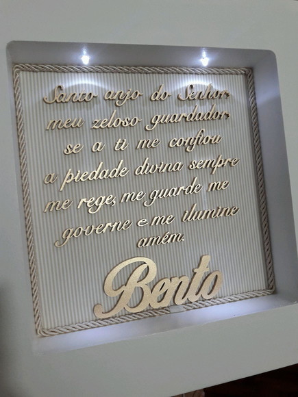 Quadro Oração Santo Anjo