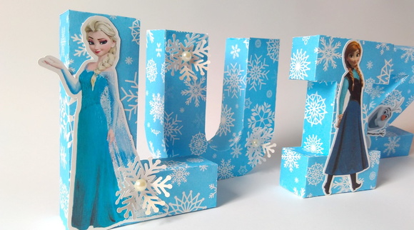 Letra 3d Frozen