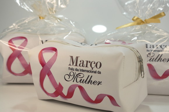 Lembrança Dia da Mulher Necessaires Decoradas
