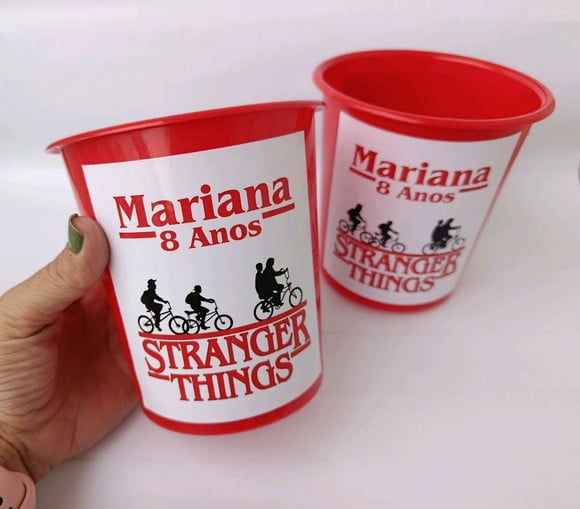 Baldinho de Pipoca Stranger Things